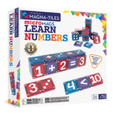 MAGNA-TILES microMAGS Learn Numbers 56-Piece Magnetic Construction Set, The Original Magnetic Building Brand