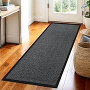Circle of trust Hallway Runner Rug Grey 60x120cm Non Slip, Heavy Duty Carpet Runner, Rubber Backed Floor Mat, Dirt Trapper Washable Rug for Hallway Kitchen Bedroom Laundry Office