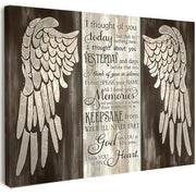 Qiukoo Canvas Wall Art Framed – Blue Butterfly Quote Artwork, Rustic Wood Background Wall Decor for Bedroom, Living Room, Hallway or Entryway Home Decoration, with Hooks and Nails, 12x16 Inch
