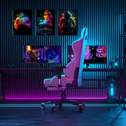 KiKiHong Gaming Framed Wall Art Set of 3,Gaming Wall Decorations | Gamer Framed Canvas for Boys Room,Game Room & Bedroom Decor 12x16 Inch(30x40cm)