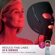 Shark CryoGlow LED Face Mask, Red Light Therapy, Under-Eye Cooling, FW312PL | Red, Blue & Deep Infrared Light, Skincare Device for Fine Lines & Acne, Clinically Tested & FDA-Cleared, 4 Modes, Lilac