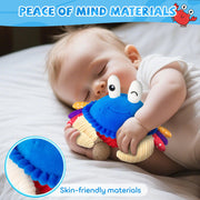 Interactive Crawling Crab Baby Toy, Musical Toy with 40 Songs & Recording | Soft Plush Toy for Tummy Time, Sensory Play, Moving Toy for Baby, Parent-Child Interaction, Gifts for Infants