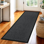 Circle of trust Hallway Runner Rug Grey 60x120cm Non Slip, Heavy Duty Carpet Runner, Rubber Backed Floor Mat, Dirt Trapper Washable Rug for Hallway Kitchen Bedroom Laundry Office
