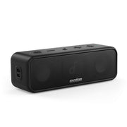 Soundcore Anker 3 Portable Bluetooth Speaker, IPX7 Waterproof, 24H Playtime | PartyCast, BassUp, Custom EQ App, Pure Titanium Diaphragm Drivers- for Home, Shower, Outdoor, and Beach
