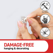 Command Decorating Clips, 60 Mini Hooks, 68 Adhesive Strips, Transparent | Value Pack, Clips for Hanging Halloween Decorations, Window Lights, Spider Garlands, Crafts, Banners, Costumes - Damage Free