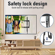 Mounting Dream Fixed TV Wall Bracket for 26-60" TV Max VESA 400x400mm 45kg | Ultra Slim TV Bracket, 28mm Low Profile TV Wall Mount, Fischer Wall Plugs Included