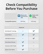 eufy Security by Anker SmartTrack Link (Black, 2-Pack), Android not Supported, Works with Apple Find My (iOS only), Key Finder, Bluetooth Tracker for Earbuds and Luggage, Phone Finder, Water Resistant