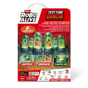 Robo Alive Test Tube Dinos by ZURU (Brachiosaurus) | Grow your own dino 100x bigger; become the scientist; submerge & watch it grow; light-up test tube; gift for kids