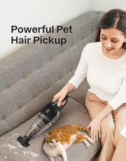 Portutif Handheld Vacuum Cleaner, 8Kpa Strong Suction Car Vacuum Cleaner | Hand Held Vacuum Cordless，Portable 30-Min Run Time，400ML Dust Cup，78Db， Lightweight for Car，Carpet Stairs，Pet Hair