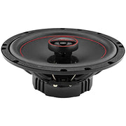 DS18 GEN-X6.5 Coaxial Speaker - 6.5", 3-Way, 165W Max, 50W RMS, Black Paper Cone, Two Mylar Dome Tweeters, 4 Ohms - Clarity Unparalled by Other Speakers in Their Class (2 Speakers)