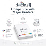 Hawksbill A4 White Card 160Gsm-50 Pack A4 White Cardstock for Printing Card | Acid-Free, Smooth, Crisp & Recyclable Card for Arts and Crafts