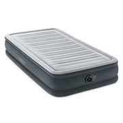 Intex Dura-Beam Deluxe 18" Twin Size Air Mattress with Built-in Pump | 64411ED - Comfort-Plush Portable Inflatable Bed for Camping, Travel & Guests