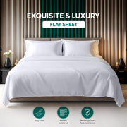 Utopia Bedding - Flat Sheet Double - Easy Care Soft Brushed Polyester - Microfiber Fabric - Wrinkle, Shrinkage, and Fade Resistant - White