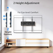 MOUNTUP TV Wall Bracket for Most 26-70 Inch LED, LCD, OLED Flat & Curved TV | Full Motion TV Mount with Swivels Tilts Extends, Double Arm Holds up to 45kg, Max VESA 400x400mm