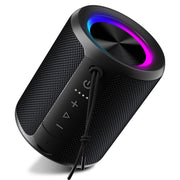 DUDGSIS Portable Bluetooth Speaker, 20W Stereo, IPX7 Waterproof, RGB Light | 15H Playtime, Bluetooth 5.3, TWS Pairing & AUX Input; Compact Outdoor Speaker for Shower, Pool, Beach & Hiking
