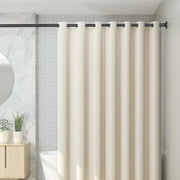 CorkLatta 1" Heavy Duty Black Shower Curtain Rod 31 to 80 Inch,Adjustable | Stainless Steel Tension Curtain Rod Non slip, No Drill Shower Rods for Bathroom,Easy Install