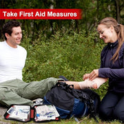 First Aid Kit 300PCS Car Home Camping Essentials Red 1st Aid | School Supplies,Dorm Room Essentials,Survival Kit,Emergency Kit,Outdoor Adventure,Office Hiking Portable