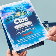 Clue Advent Calendar: Secrets Under Snowfall | 24 Days | Family Mystery Games | with 6 Winter-Themed Tokens and Surprise | Ages 10+ | 1+ Players