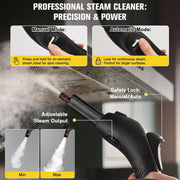 Waitbird 4.5 Bar 300°F Steam Cleaner for Bathroom, Kitchen, Floor & Grout | Ease of Use | Quick Heat Up | Large Water Tank | Quiet Operation | Safety Lock | 21 Accessories for Floor, Bathroom, Kitchen