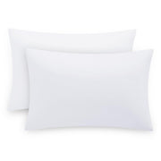 Tifschlaf Pillow Cases 2 Pack - White Pillowcases Plain Pack of 2, Super Soft Brushed Microfiber Standard Queen Pillow Covers With Envelope Closure, 50x75 cm