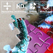 MINIWAN Puzzles for Adults 500 Pieces, Pet Paradise Jigsaw Puzzle | Pet Shop Cat Dog Puzzle with Unique Shaped Pieces, Letters on Back, Reference Poster, 23x15 Inch Wall Decor