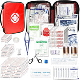 First Aid Kit 300PCS Car Home Camping Essentials Red 1st Aid | School Supplies,Dorm Room Essentials,Survival Kit,Emergency Kit,Outdoor Adventure,Office Hiking Portable