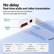 GANA Wii to HDMI Converter, 1080P Wii HDMI Adapter with 3.5mm Audio Jack | Plug and play, supports all Wii display modes, compatible with Wii/Wii U, HDTVs, monitors and projectors