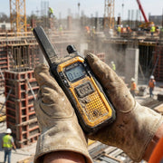 Retevis RB48 FRS Walkie Talkies Long Range,Mil-Standards 810H Two Way Radio | Rugged&IP67 Waterproof & Floating, Emergency Radio, Heavy-Duty,Dual PTT,Vibration Alert,NOAA,Rechargeable,20hr Battery,2 Pack