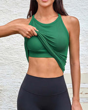 Built-In Bra Racerback Sports Cami Top