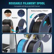 SUNLU Premium PLA+ Filament 1.75mm, Enhanced Durability and High Strength | PLA Plus 3D Printer Filament for 3D FDM Printers, 1kg Spool, pla+ Black