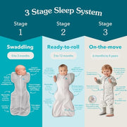 Love To Dream Swaddle Up, S, 3.5–6kg, Posy Mini, 1.0 Tog | Arms Up Swaddle Helps Baby Self-Soothe and Sleep Longer, Secure Fit Helps Calm Startle Reflex, Newborn Essentials