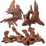 Jorewood Natural Aquarium Driftwood for Fish Tank Reptile Terrariums Decor | Safe Fish Tank Decorations, Unique Twisted Branches 3-Piece 7-11 Inch Low Tannin, Easy to Sink