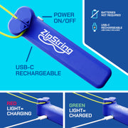 ZipString Original Rope Launcher Toy, Bold Blue | As Seen on Shark Tank, For Kids & Adults, Fly String Loop in Air, Endless Tricks & Fun