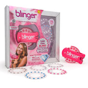 blinger® Diamond Starter Set | Pretty-n-Pink Gem Stamper + 75 Hair Gems | Bling In, Brush Out® | Gift for Girls & Parties | Bling Hair, Fashion, Anything!
