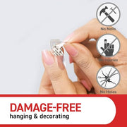 Command Decorating Clips, 60 Mini Hooks, 68 Adhesive Strips, Transparent | Value Pack, Clips for Hanging Halloween Decorations, Window Lights, Spider Garlands, Crafts, Banners, Costumes - Damage Free