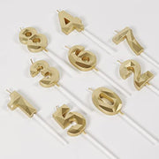 Yiran 50th Birthday Candles, Gold Number 50 Happy Birthday Candles, Cake Topper Decorations for Birthday Party, Wedding Anniversary Celebration Supply