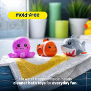 Tubby Tots Mold-Free Design Bath Toys for Kids - Baby Toys for Toddlers | 6 Sea Animals Bathtub Toys 2-4, 3-5 Years - Baby Beach Floating Tub Toy for Babies 6-12 Months - Water Table Toys