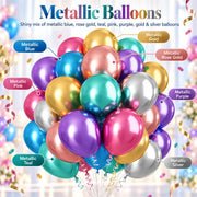 XEANCO Balloons 50 Pack, Beautiful Latex Balloons, Party Balloons, Wedding Balloons for Decoration, Perfect for YOUR Beautiful Parties, Birthdays (10-12 Inches)