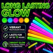 Glow Sticks 100 Pack with 100 Connectors( 205 Pcs Kit) Glow Glasses Kit-Ball and Triple Connectors-Glow in the Dark Party Supplies - Bracelets & Necklaces for Kids & Adults