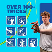 ZipString Original Rope Launcher Toy, Bold Blue | As Seen on Shark Tank, For Kids & Adults, Fly String Loop in Air, Endless Tricks & Fun