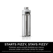 Ninja Thirsti 700ml Water Bottle with Leak-Proof Lid White DW2401EUUKWH | Designed for Carbonated, Hot & Cold Drinks, Ideal for Travel & Sports, Triple Insulated, Stainless Steel Flask