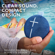 Ultimate Ears MINIROLL Waterproof Bluetooth Speaker - Majestic Blue | Ultra-portable, balanced bass, IP67 dustproof, 131 ft (40 m) range