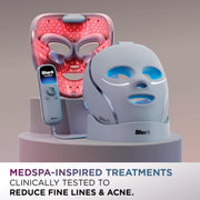 Shark CryoGlow LED Face Mask, Red Light Therapy, Under-Eye Cooling, FW312PL | Red, Blue & Deep Infrared Light, Skincare Device for Fine Lines & Acne, Clinically Tested & FDA-Cleared, 4 Modes, Lilac