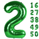 40 Inch Green Number 2 Balloons Foil Digital Helium Number Balloons | for 2nd 12 23 24 25 Birthday Anniversary Wedding Party Decorations,Jumbo Helium Balloon Giant Large Digital Balloon