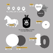 Helium King Disposable Helium Gas Canister - Fills 30 x 9 Inch Latex Balloons or 14 Foil Balloons - Helium Balloon Gas UK Filled Cylinder