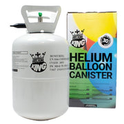 Helium King Disposable Helium Gas Canister - Fills 30 x 9 Inch Latex Balloons or 14 Foil Balloons - Helium Balloon Gas UK Filled Cylinder