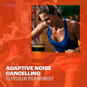 JBL Endurance Peak 4 - Wireless Noise Cancelling Sport Earbuds (Black/Grey) | Adaptive Noise Cancelling, IP68 water & dust proof, Secure fit with TwistLock™ design, Up to 48Hrs (12Hrs Buds + 36Hrs Case)