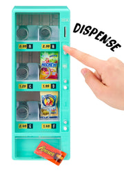 MGA's Miniverse Real Brands Vending Machine (Teal), Interactive Display & Storage Playset with Exclusive Mini Food Brands, Refillable, Collectible Miniatures, Ages 8+