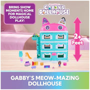 DREAMWORKS GABBY'S DOLLHOUSE Meow-Mazing Dollhouse, 2 Feet Tall, 15 Pieces | Over 2 Feet Tall, 15 Pieces, Featuring Lenticular Eyes, Realistic Dollhouse Play, Kids Toys for Girls & Boys Ages 3 and Up