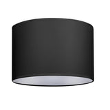 GIGGI Fabric Lamp Shades, 8" Black Light Shade, Modern Lampshades for Ceiling Lights, Table Lamps and Floor Lamps, Easy Fit Pendant Light Shades Ceiling for Living Room, Bedroom, Kitchen, Hallway